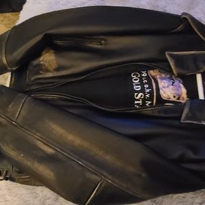 Men's Genuine US Force Leather Biker Jacket